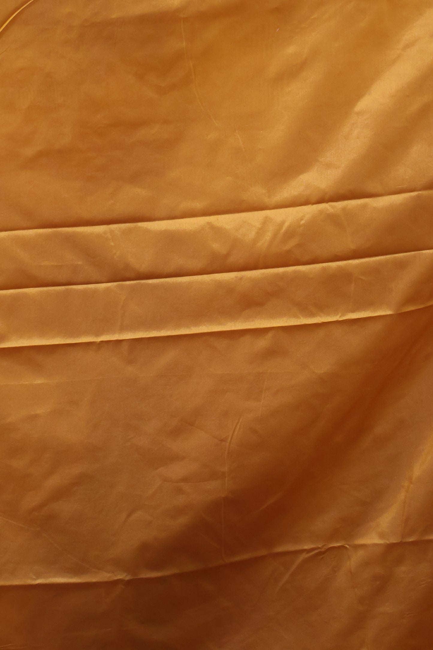 Semi Katan Silk Saree-Mustard Leaf Flower