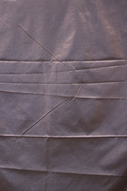 Kathan Silk Saree-Navy Blue Leaf Flower