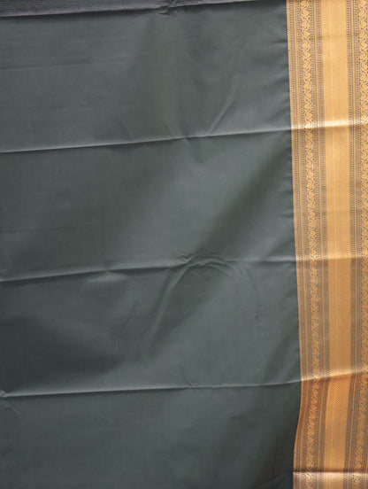 Semi Kanjivaram Silk Saree -Bottle Green