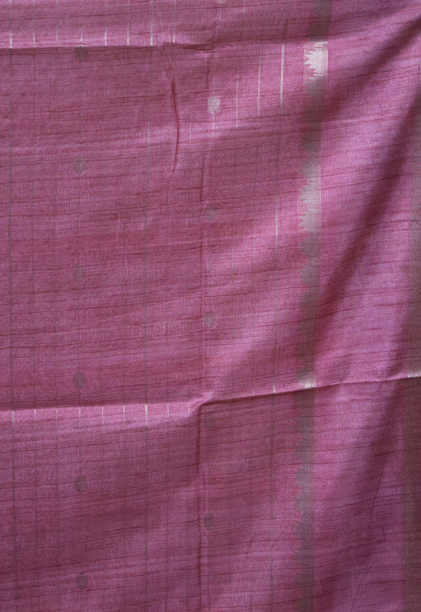 Semi Tussar Saree-Mustard Maharaja Print