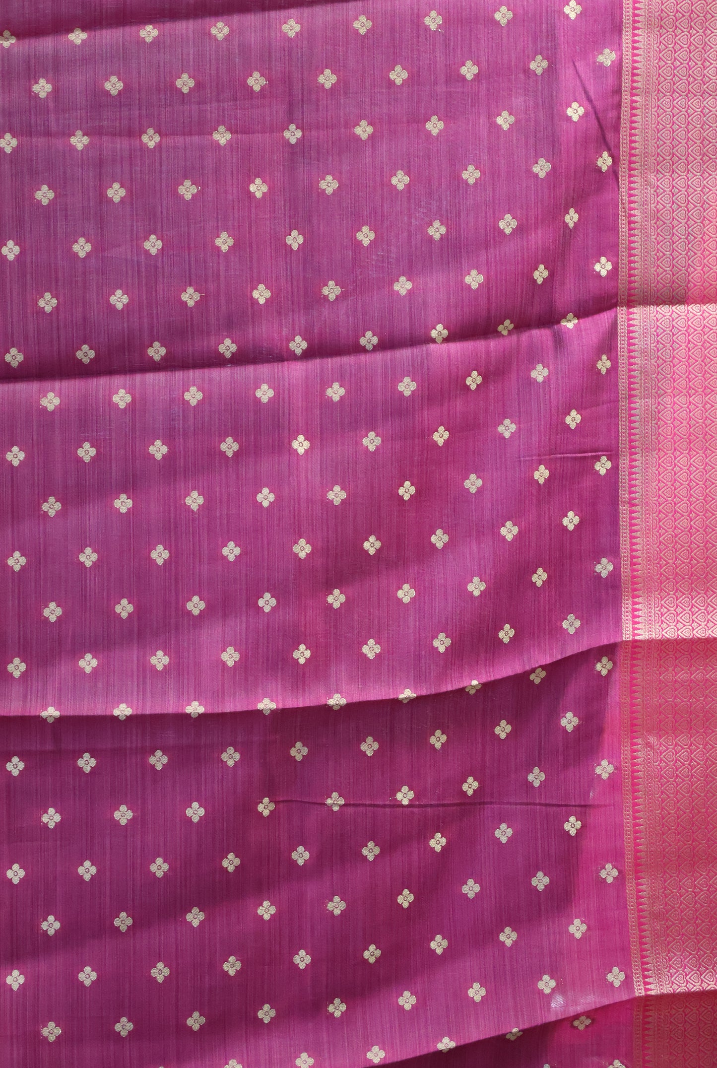 Semi Tussar Saree-Peacock Green Dual Square Pattern