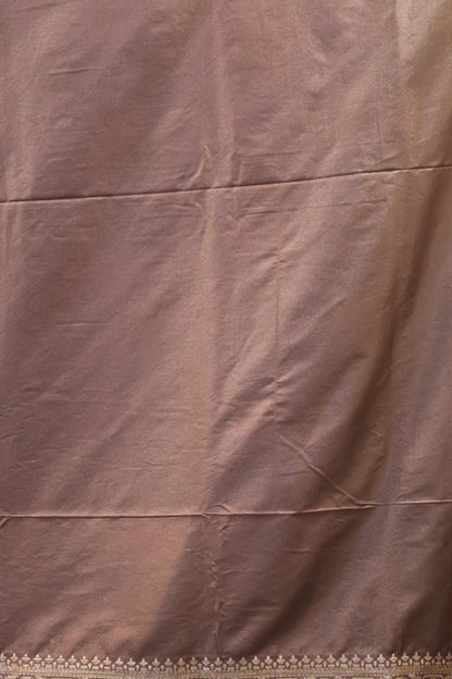 Soft Tussar Saree-Blue Creeper Flower Design