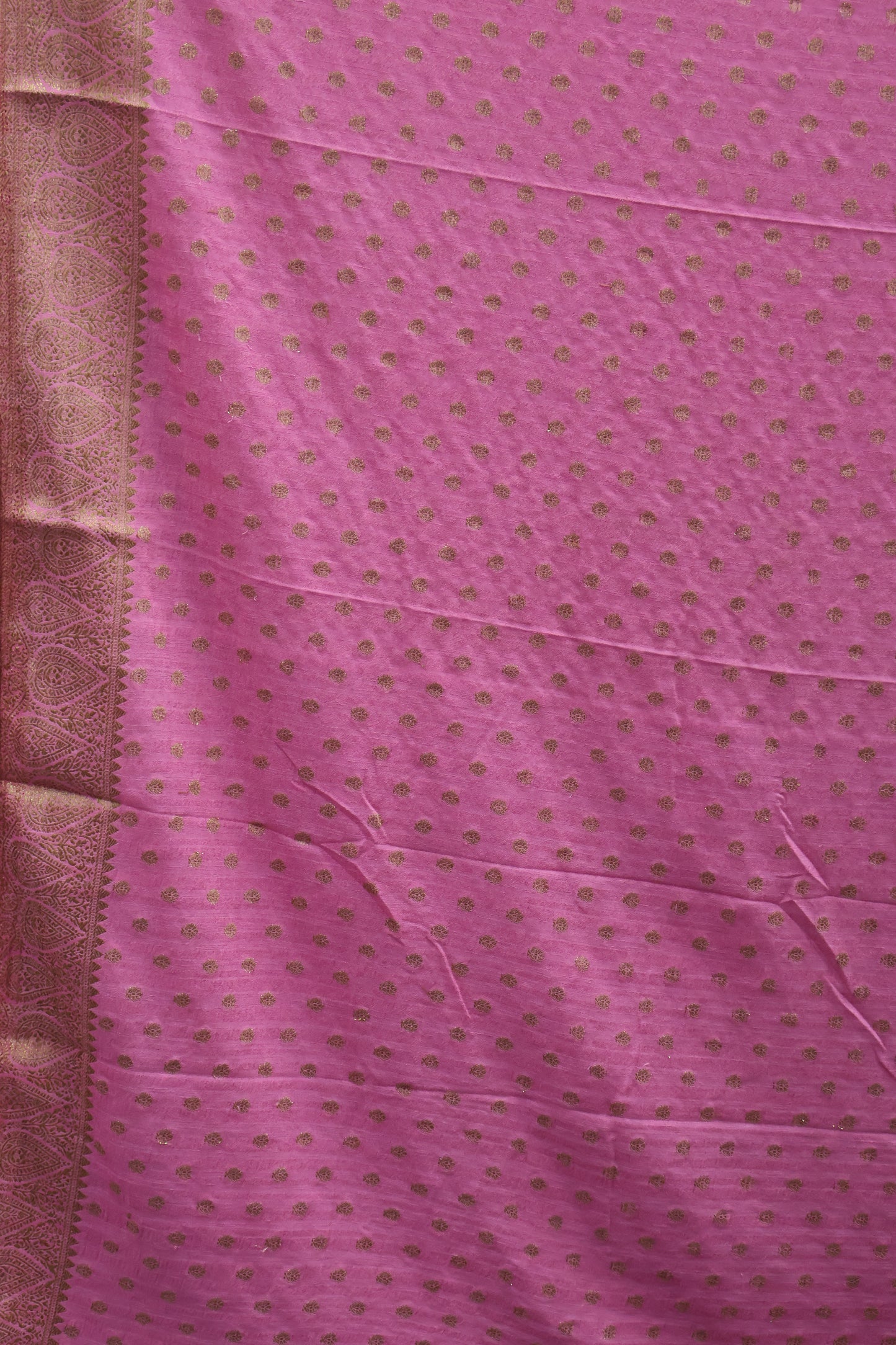 Banarasi Georgette Saree -Thilagam Border-Pink