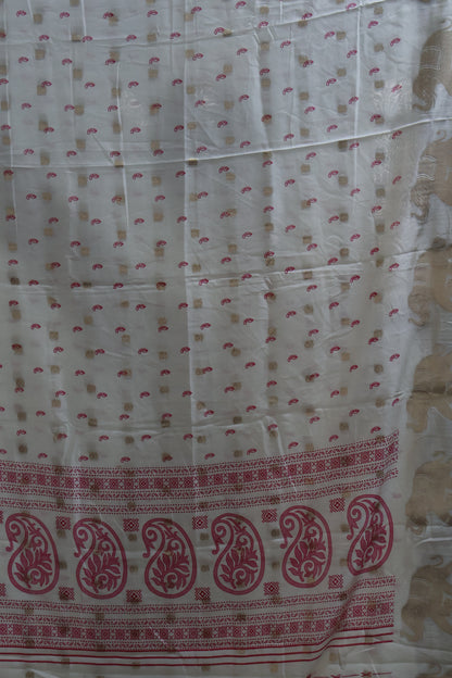 Mango Silk - Off white Elephant Butta