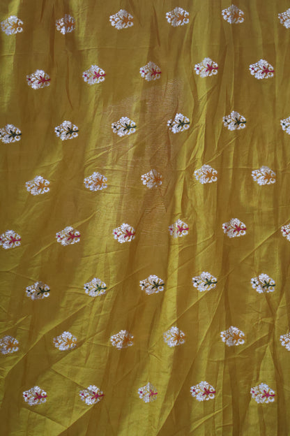 Mango silk - Maroon Elephant Butta