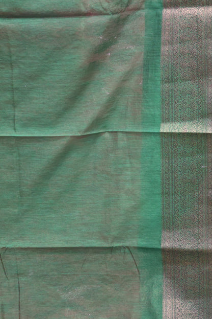 Bamboo Silk Saree-Maroon Sequence Work