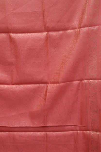Banarasi Crepe Saree-Brocade Peach Pink