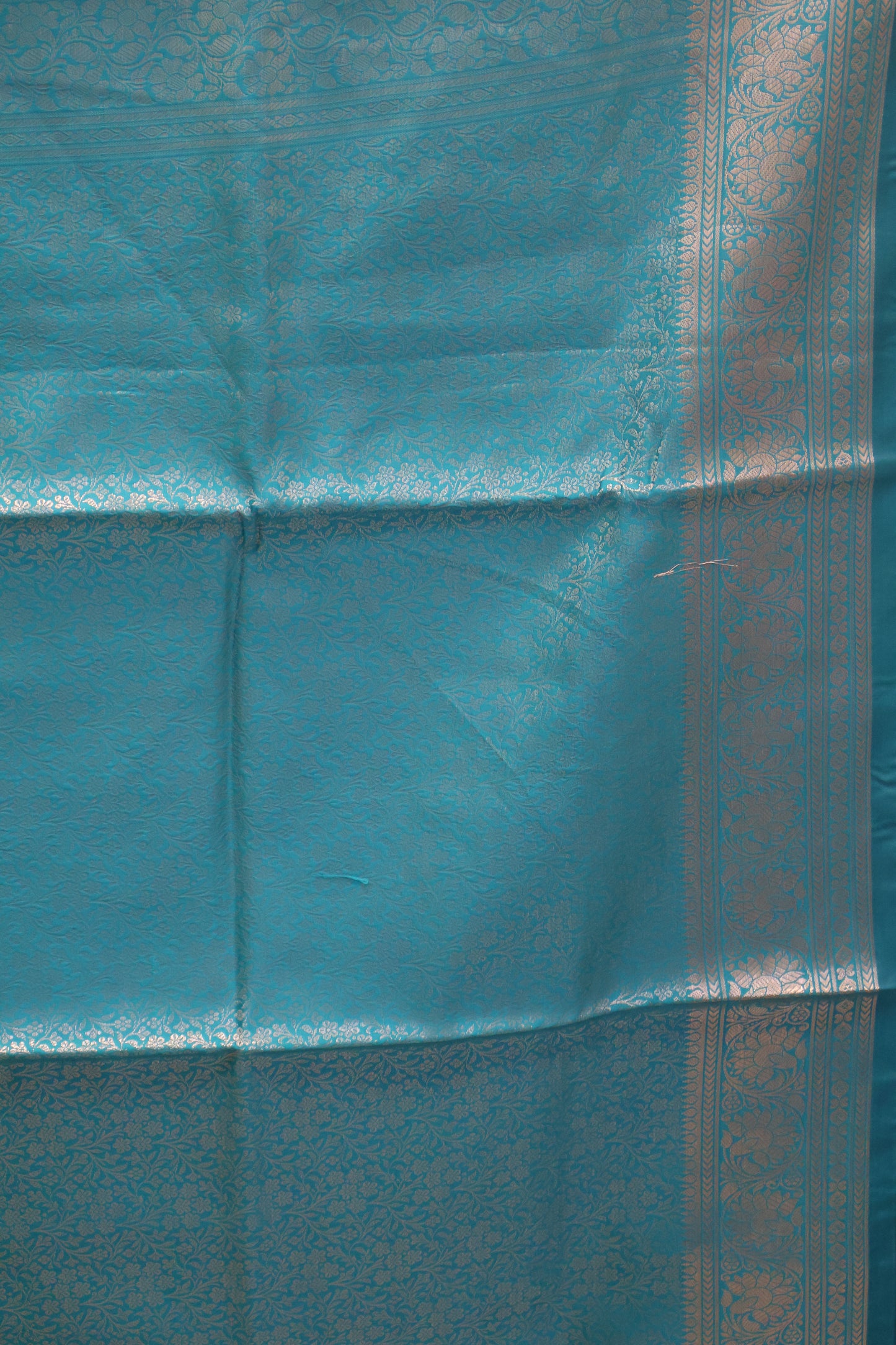 Banarasi Crepe Saree-Brocade Teal Green