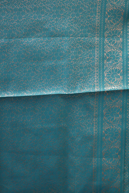 Banarasi Crepe Saree-Brocade Teal Green