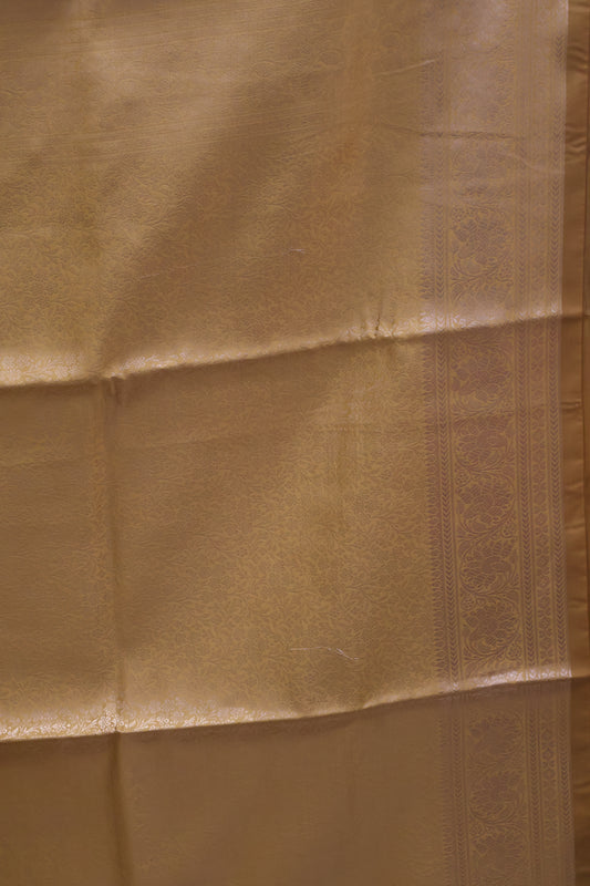 Banarasi Crepe Saree-Brocade Mustard