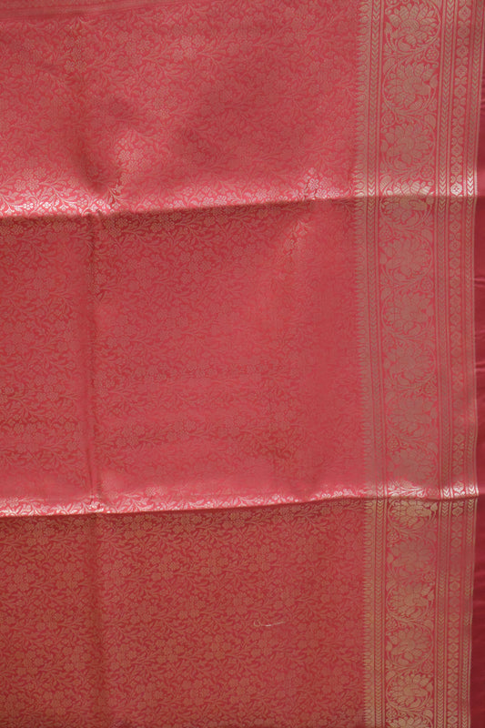 Banarasi Crepe Saree-Brocade Red
