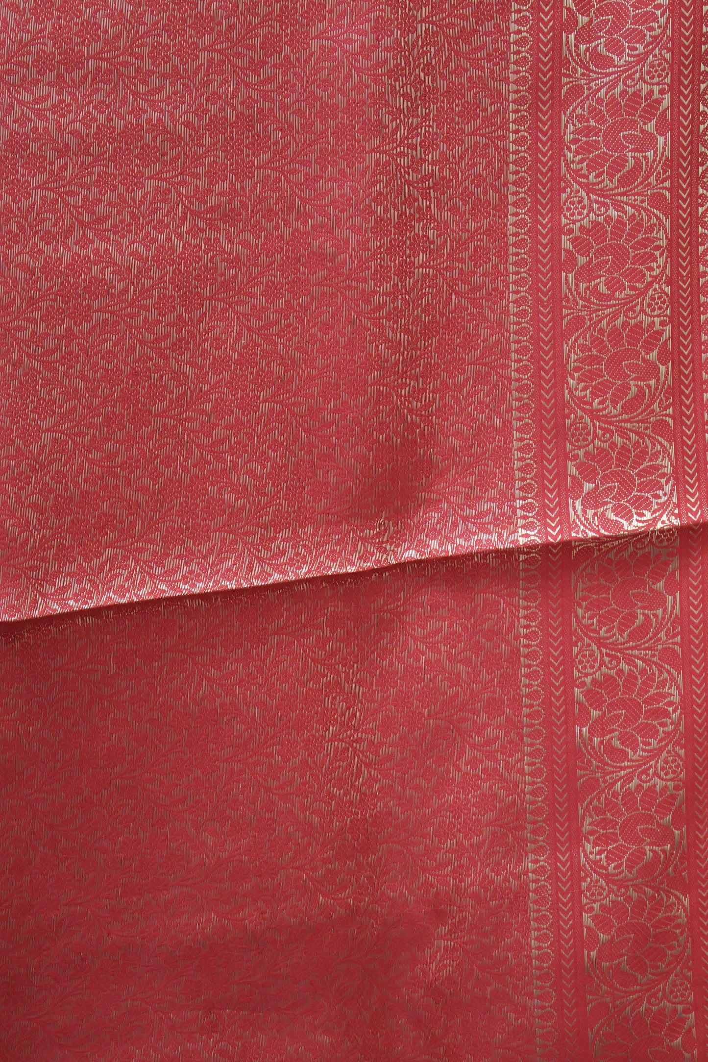 Banarasi Crepe Saree-Brocade Red