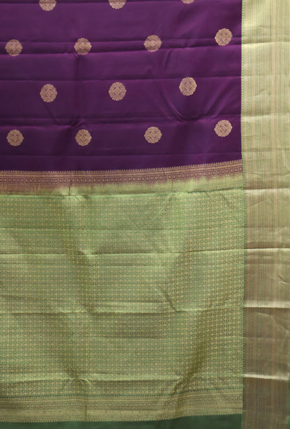 Akshayam - Pure Kanjivaram Saree -Wine Green