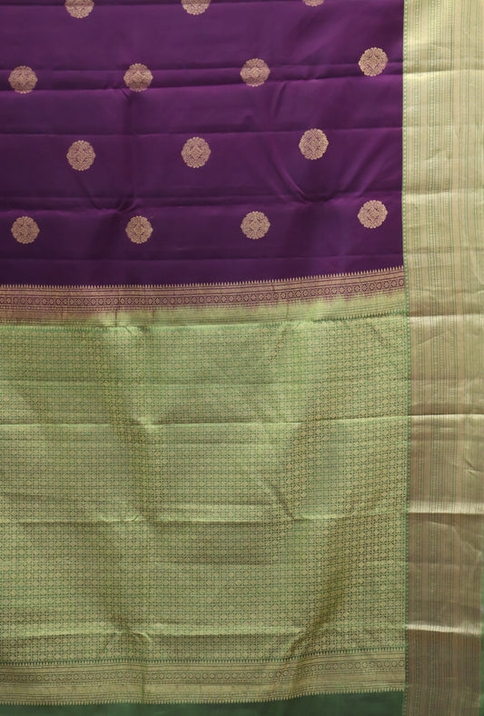 Akshayam - Pure Kanjivaram Saree -Wine Green