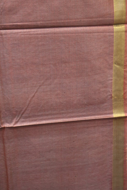 Pure Tussar Saree - Pastle Maroon Pichwai Zari