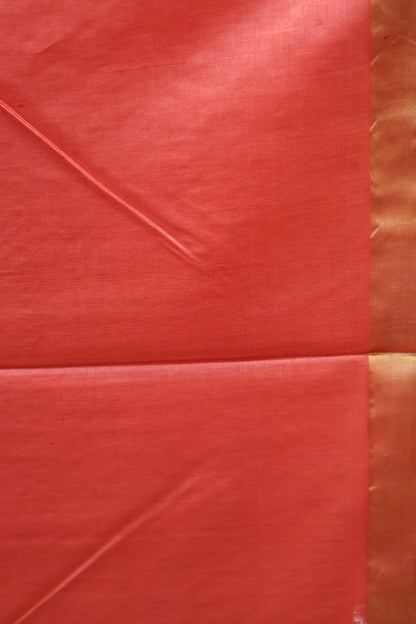 Pure Tussar Saree - Red Pichwai Zari