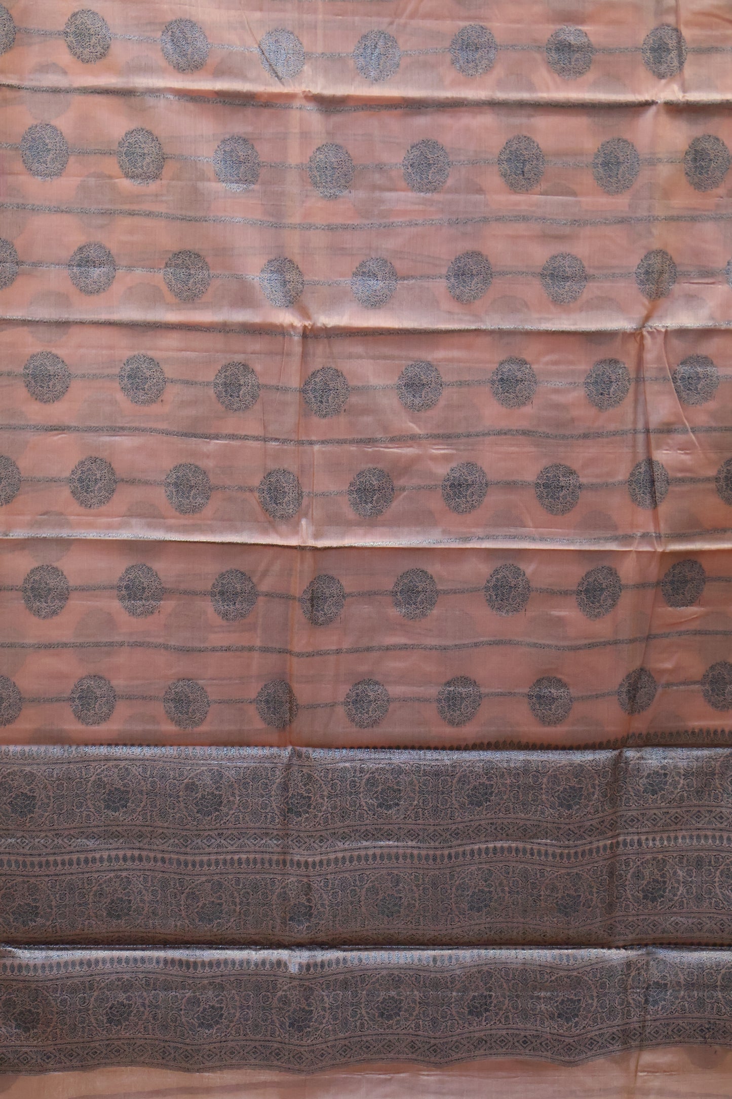 Pure Tussar Saree - Lite Brown