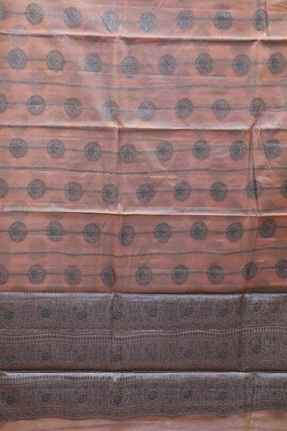 Pure Tussar Saree - Lite Brown