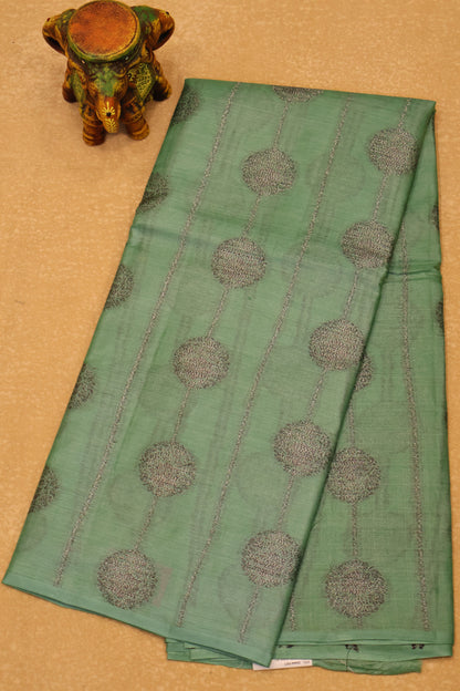 Pure Tussar Saree - Sea Green
