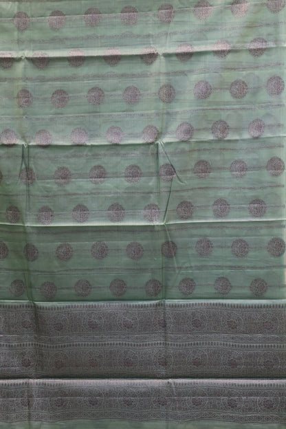 Pure Tussar Saree - Sea Green