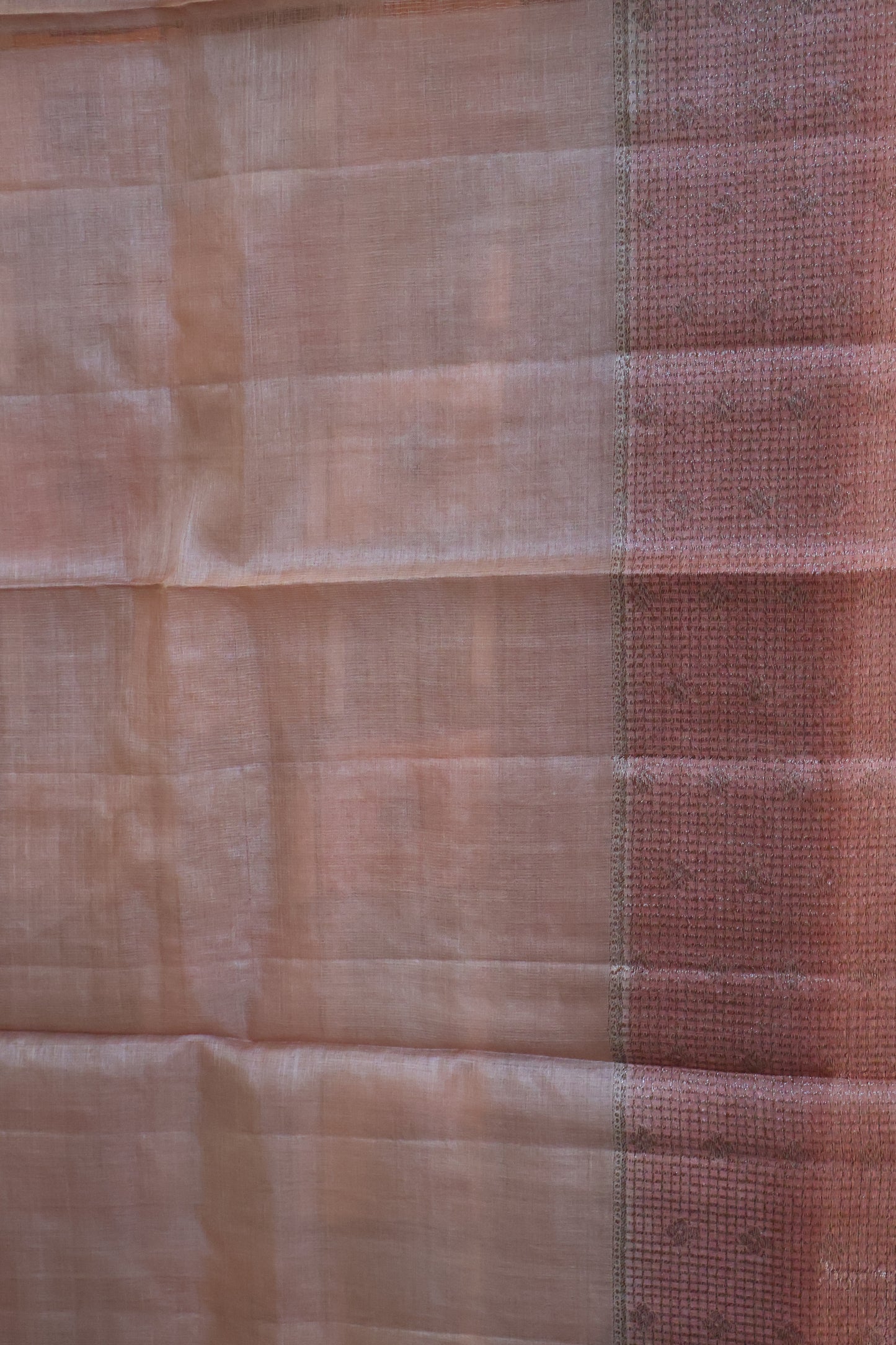 Pure Tussar Saree - Pastle Pink