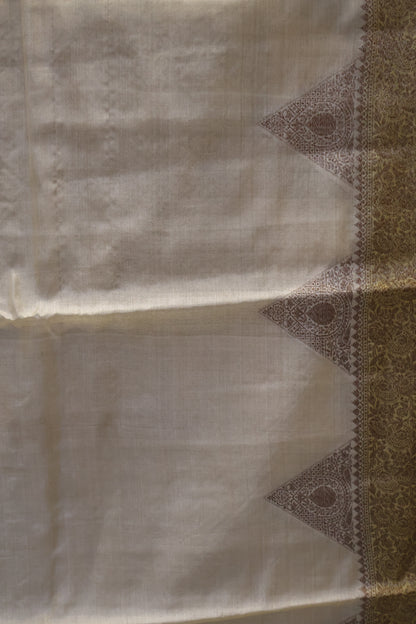 Pure Tussar Saree - Beige