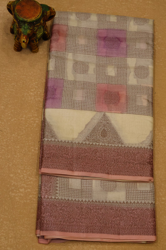 Pure Tussar Saree - Pink