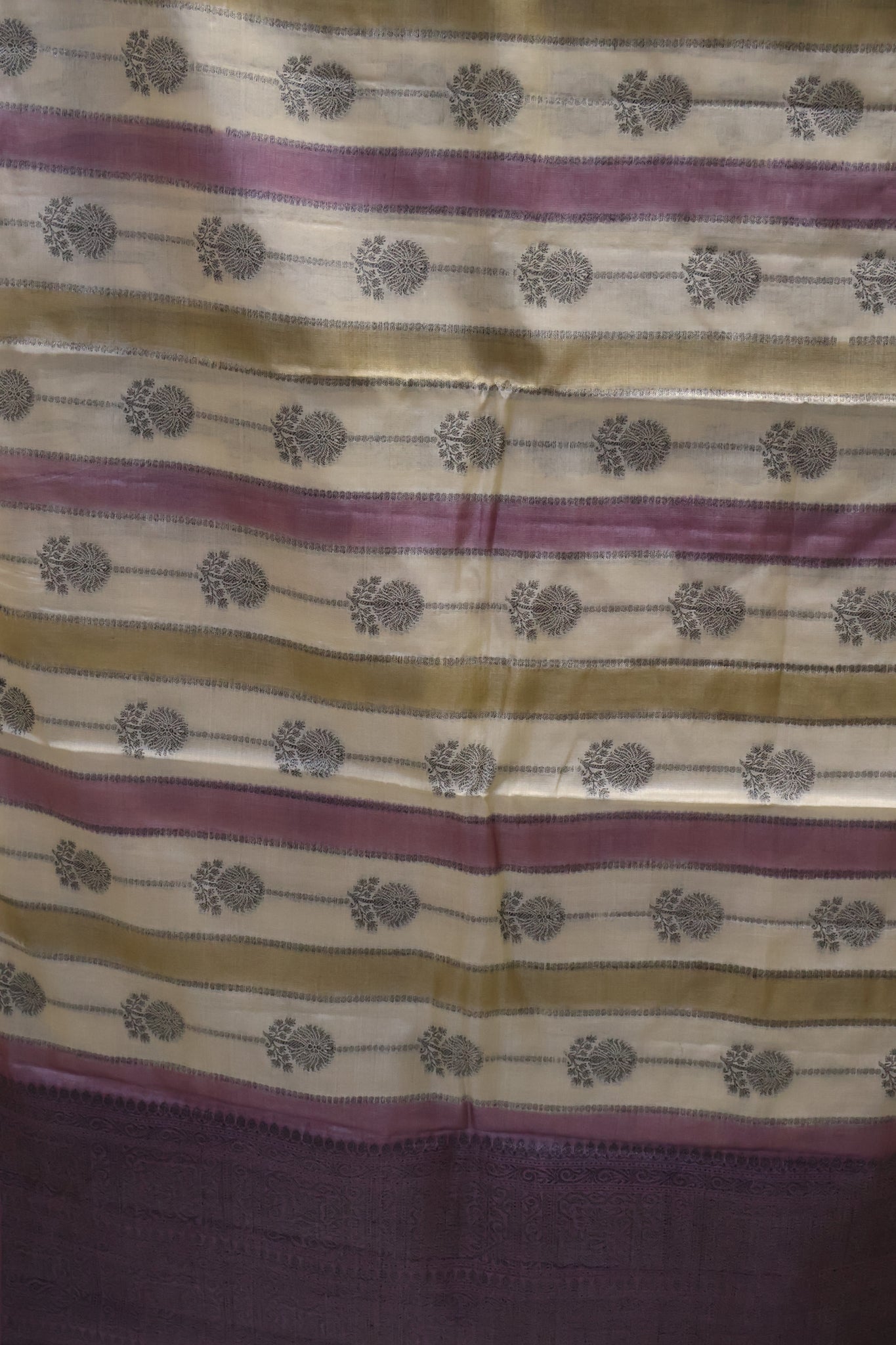 Pure Tussar Saree - Purple