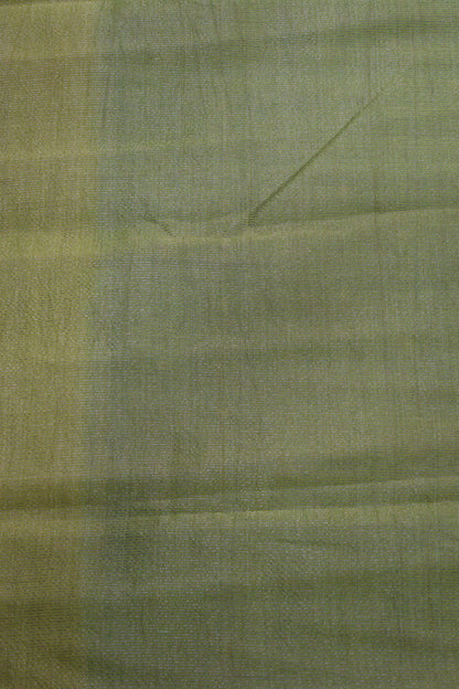 Semi Tussar Saree Floral - Ramar Blue