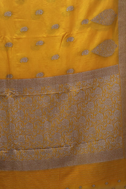 Banarasi Georgette Saree -Mustard