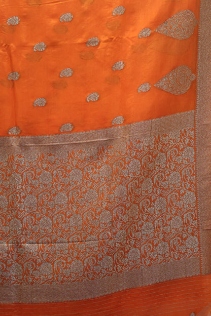 Banarasi Georgette Saree - Orange