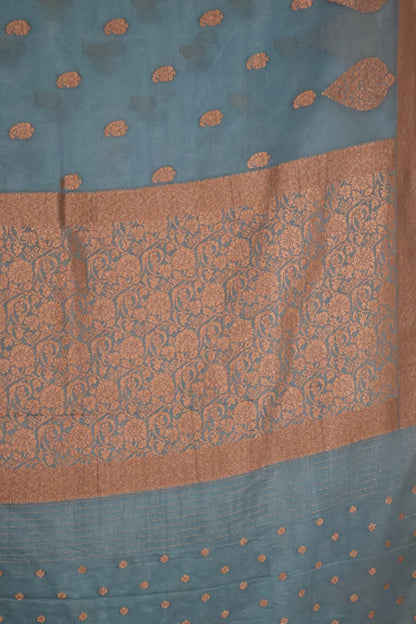 Banarasi Georgette Saree - Water Blue
