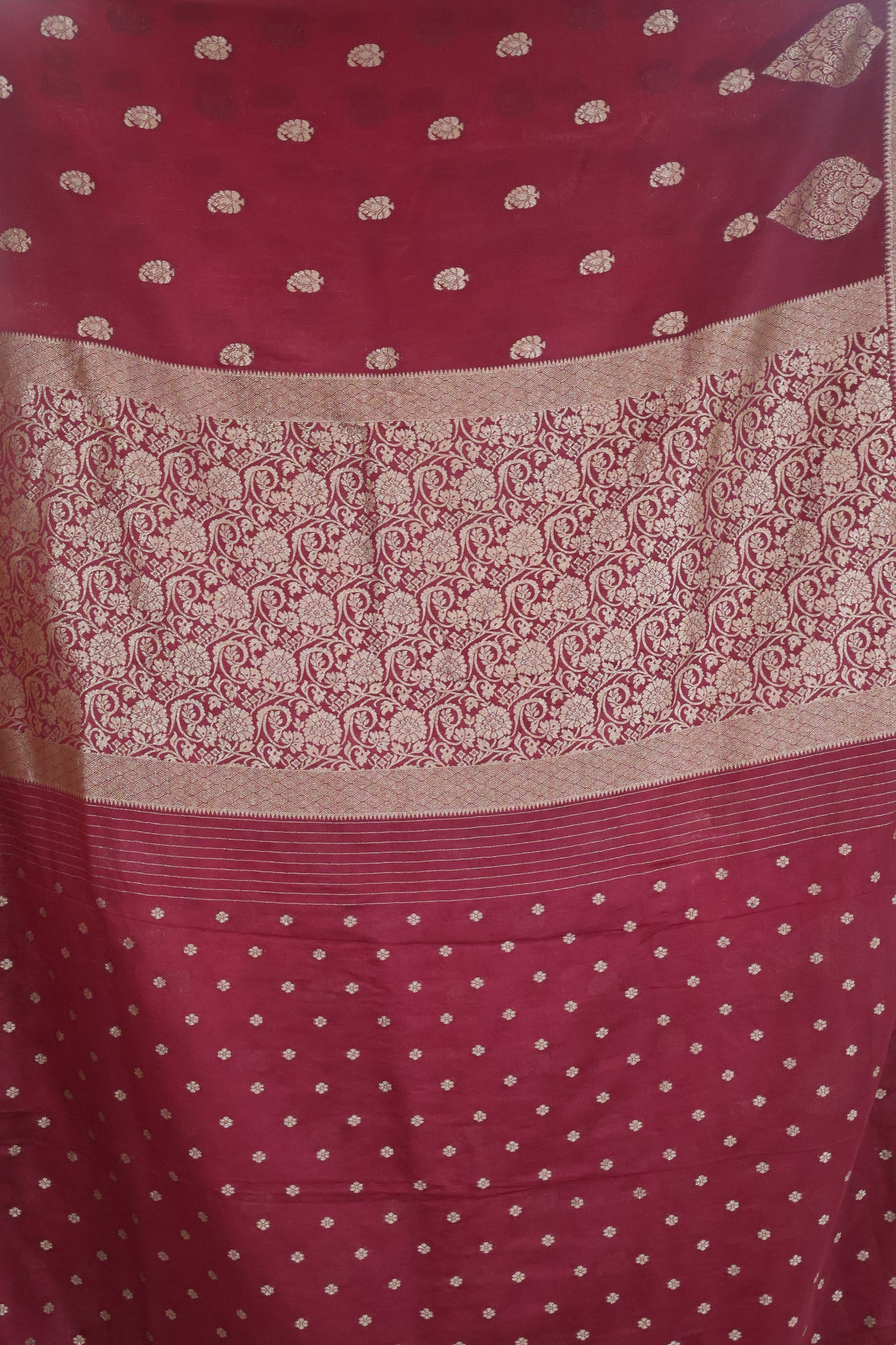 Banarasi Georgette Saree - Wine