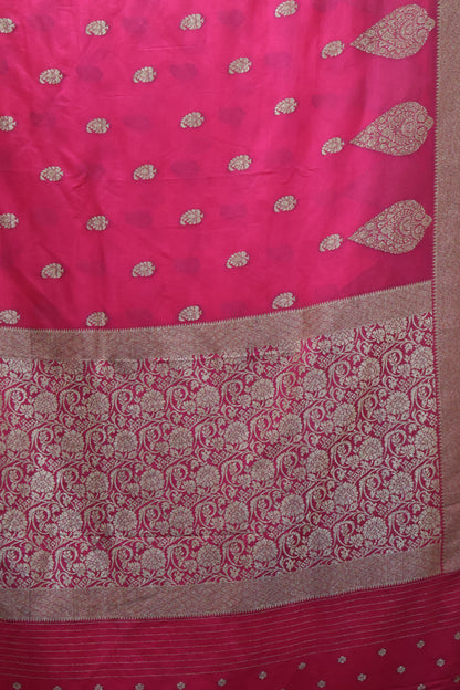 Banarasi Georgette Saree - Magenta