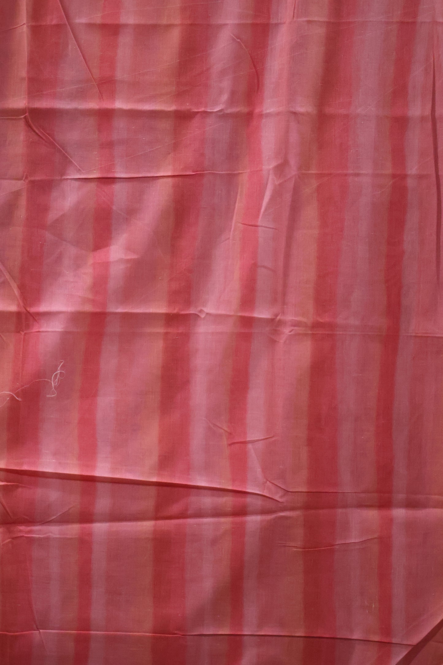 Linen Chanderi Saree- Coral Pink -Maroon Big Border