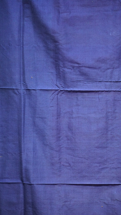Pochampally Cotton double Ikkat Saree Red - Blue