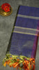 Vazhai Naaru Pattu Saree Velthari Purple - Green thumbnail
