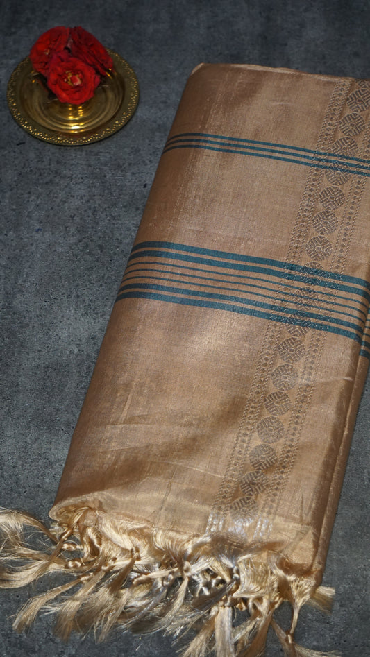Vazhai Naaru Pattu Saree Vanasingaram Cream - Wine