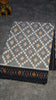 Pochampally Cotton double Ikkat Saree Grey - Black thumbnail