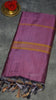 Vazhai Naaru Pattu Saree Vanasingaram Purple - Green thumbnail