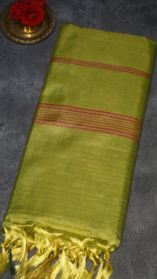 Vazhai Naaru Pattu Saree Vanasingaram Green - Peacock Blue