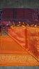 Vazhai Naaru Pattu Saree Vanasingaram Purple - Orange thumbnail