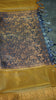 Vazhai Naaru Pattu Saree Vanasingaram Blueish Grey - Yellow thumbnail