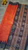 Gicha Tussar Saree Red - Navy Blue thumbnail