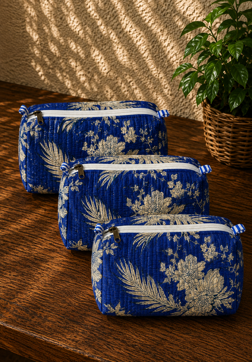 Combo Pouch Set-Ink Blue