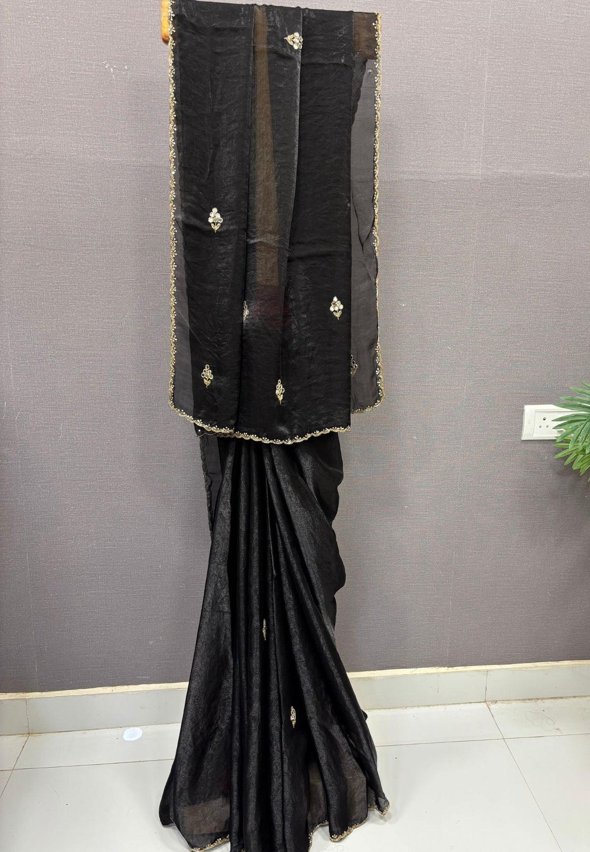 Designer Saree-Black