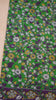 Kalamkari Saree Cotton - Green With Purple Border thumbnail
