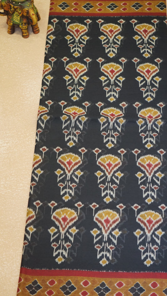 Kora Cotton Saree - Black
