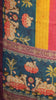 Shiffon Saree Pichwai Print Teal Blue thumbnail