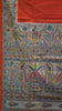 Gicha Tussar Saree - Reddish Orange thumbnail
